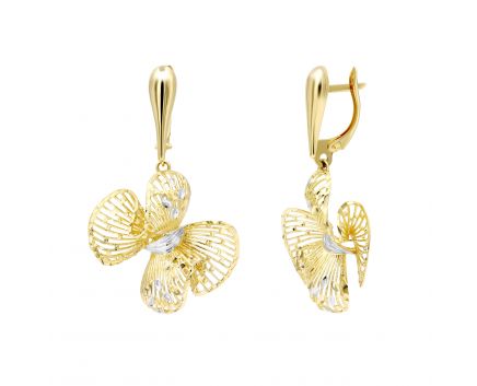 Yellow gold earrings 2S143-2737