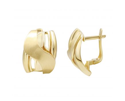 Yellow gold earrings 2-249 294