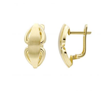 Yellow gold earrings 2-249 297