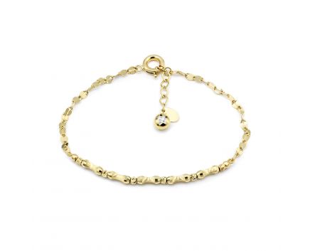 Bracelet with cubic zirconia in yellow gold 2-249 352