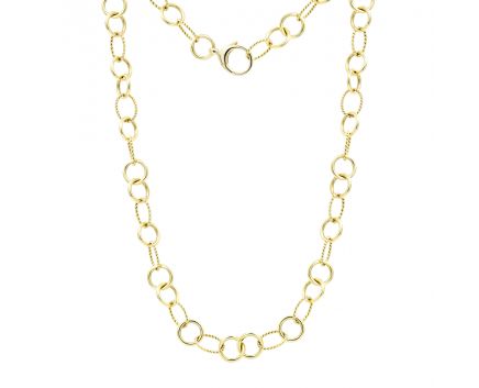 Yellow gold necklace Skifia