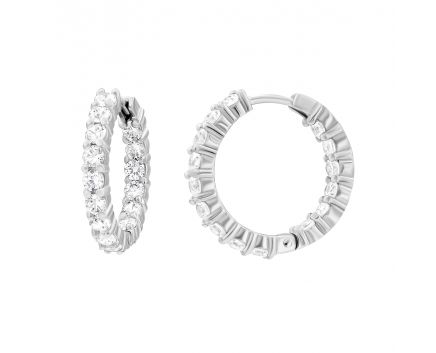 Earrings in white gold 2S150-0013