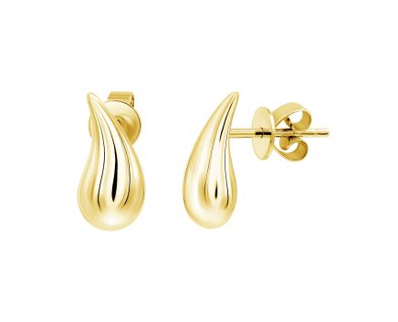 Yellow gold earrings 2С526-0616