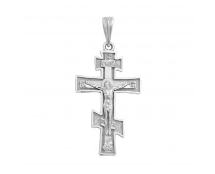 White gold cross 2П071-0197