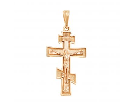 Rose gold cross 2П071-0198