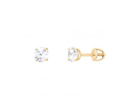 Rose gold earrings 2С071-0363