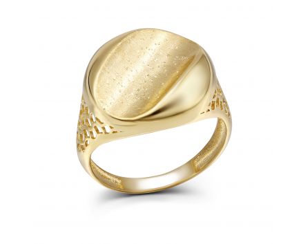 Yellow gold ring 2К143-1603