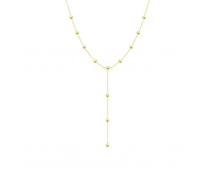 Tie necklace made of yellow gold 45 см 2Л150-0023