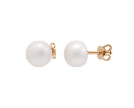 Earrings with pearls 2С449-0206 8 mm