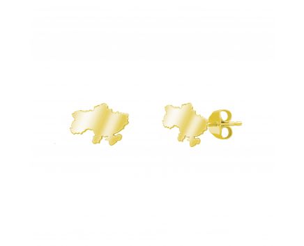 Yellow gold earrings 2С789-0006