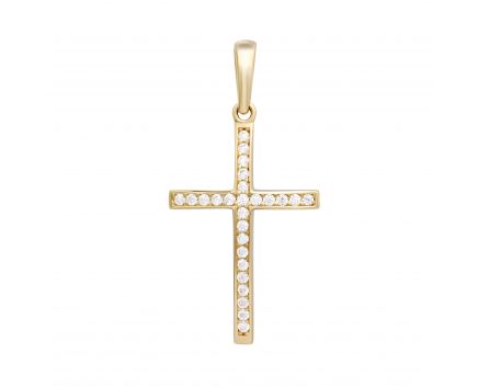 Крест из желтого золота 2П914-0026