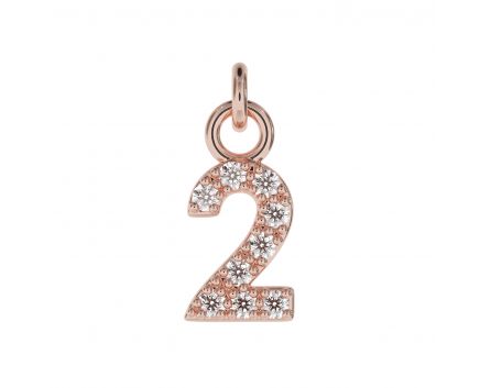 Pendant pink rhodium 2