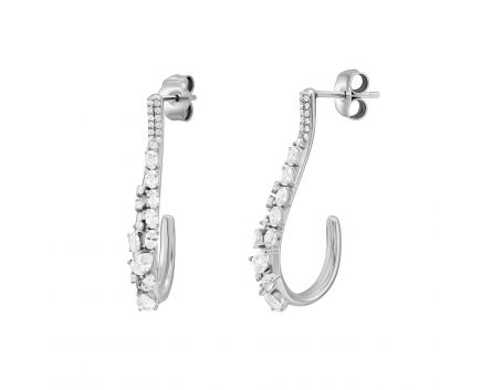 Silver earrings 3С291-0499