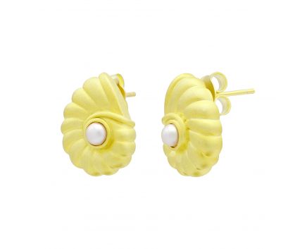 Earrings Shell with pearl