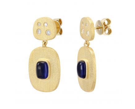 Earrings Victoria yellow rhodium