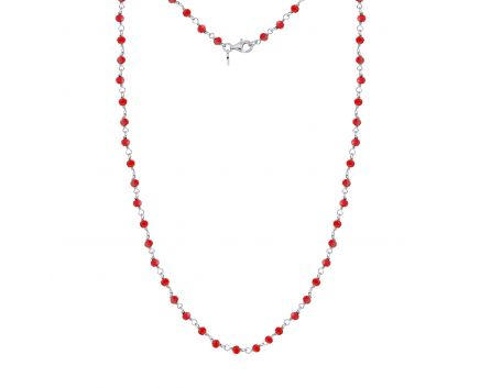 Necklace with red cubic zirkonia NATKINA
