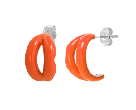 Earrings Kiss orange