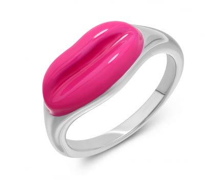 Fuchsia Lips Ring