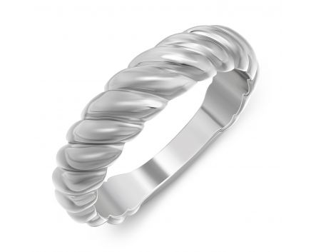 Silver ring without inserts