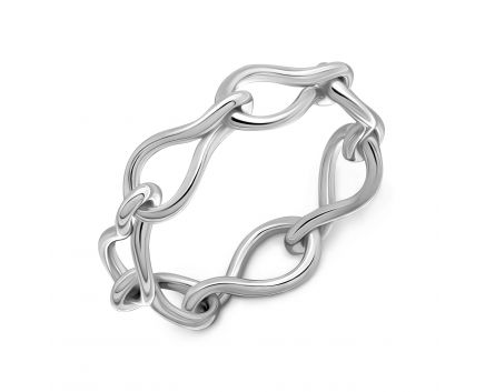 Каблучка chain в сріблі 