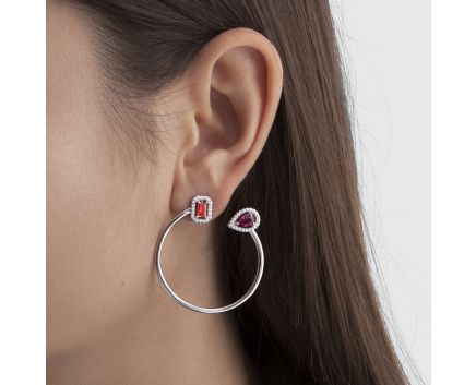 Silver earrings 3С656-0034