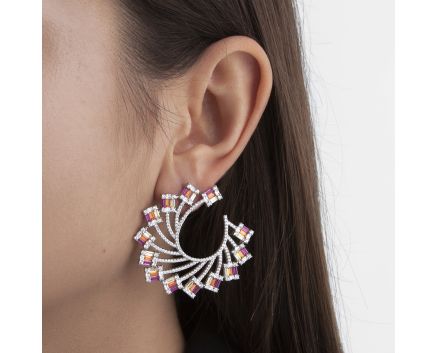 Silver earrings 3С656-0048