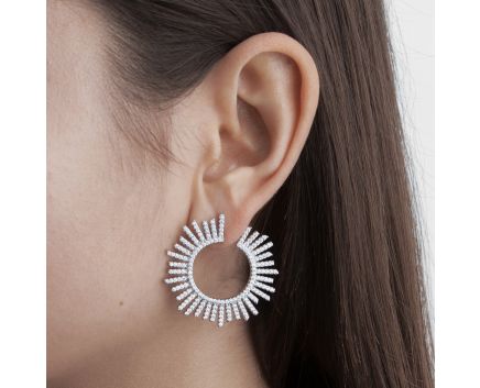 Silver earrings 3С656-0053