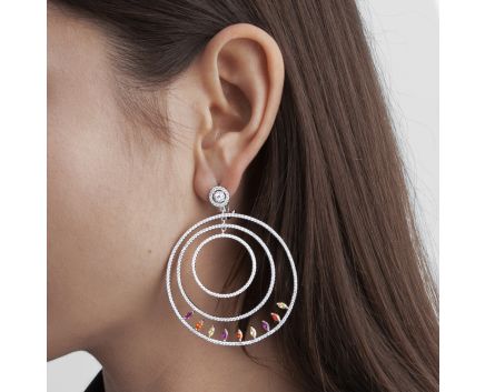 Silver earrings 3С656-0066