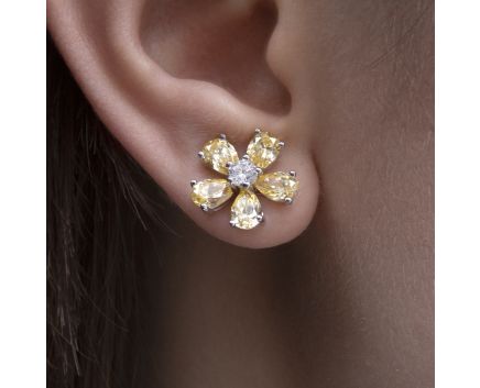 Silver earrings 3S155-0268
