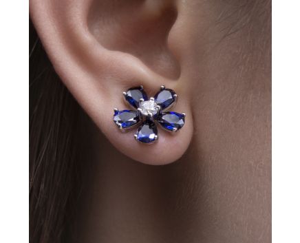 Silver earrings 3-392 766