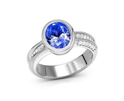 Серебряное кольцо с фианитами 3К269-0040