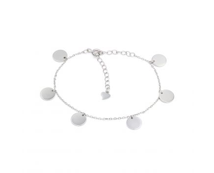 The bracelet is silver В096:ЭС-БК2/1073