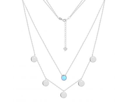 Silver necklace 3L096-0028
