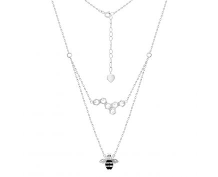 Silver necklace 3L096-0034