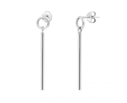 Silver earrings B096:ES-S2/1176