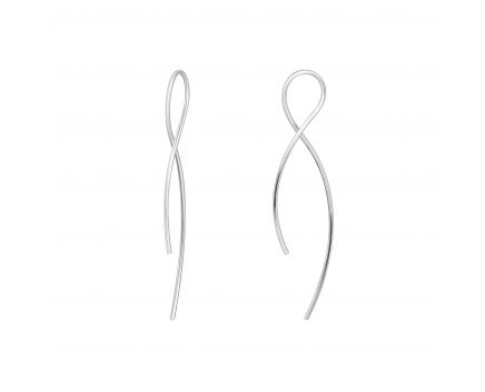 Silver earrings В096:ЭС-С2/2003