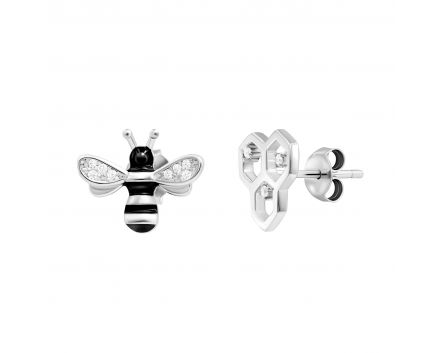 Silver earrings 3С096-0083
