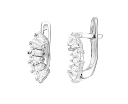 silver earrings 3С096-0092