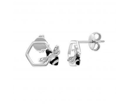 Silver earrings 3С096-0110