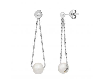 Silver earrings 3С096-0136