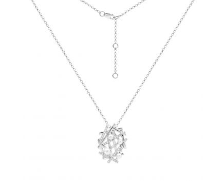 Silver necklace 3-411 575