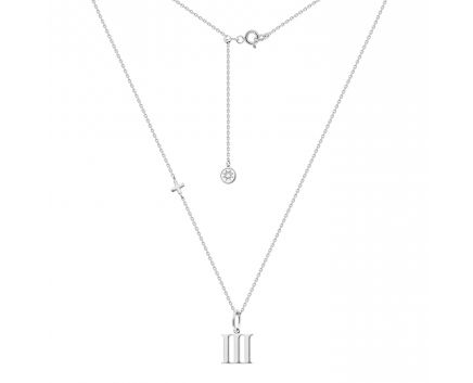 Silver necklace ІІІ+ 3Л515ЕС-0006