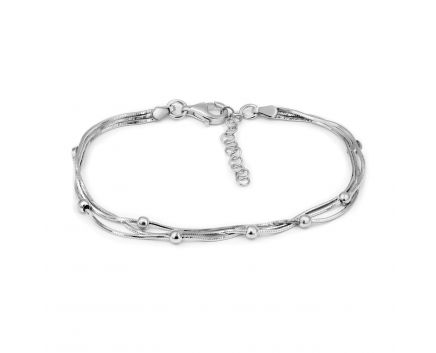 The bracelet is silver 3Б269-0098