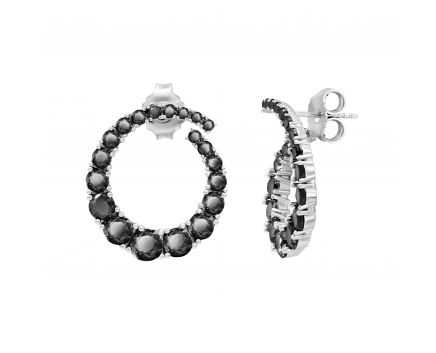 Silver earrings 3-416 894