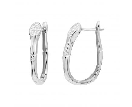 Silver earrings 3С269ЕС-0051