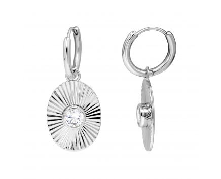 Silver earrings 3С269ЕС-0069