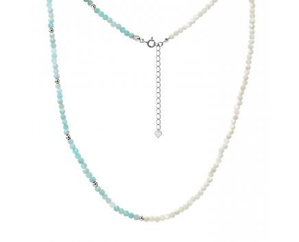 Silver necklace 3L269ЕС-0035