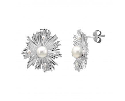 Silver earrings 3S269ЕС-0083