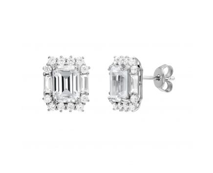 Silver earrings 3-418 821