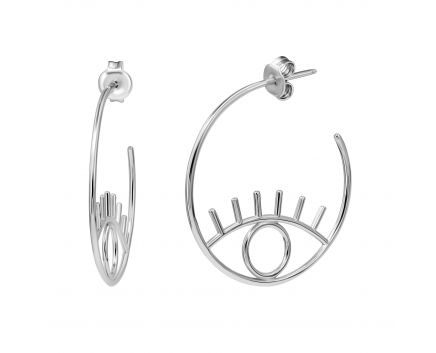 Silver earrings 3S269ЕС-0092